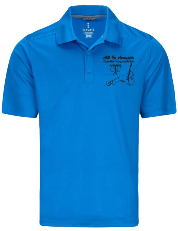 Men's All In Acoustic Blue Elevate Dade Polo Shirt