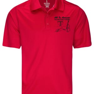 Men's All In Acoustic Red Elevate Dade Polo Shirt