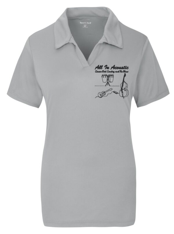 Sport-Tek® Ladies PosiCharge® RacerMesh™ Polo - Grey