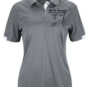 Women's Grey All In Acoustic Kiso Polo Shirt